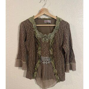 Pretty Angel Y2K Hippie Chic Grunge Lace Top